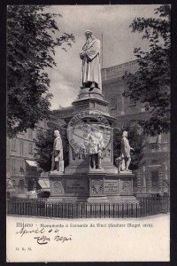 Milano Monumento a Leonardo da Vinci Scultore 