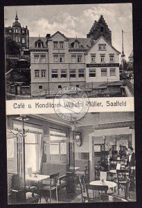 Saalfeld Saalstr. Cafe Konditorei 1914 