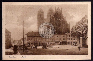 Prenzlau Markt 1921 Seifen Lager Marienkirche 