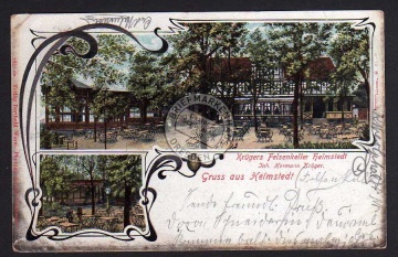 Helmstedt Restaurant Krügers Felsenkeller 1903 