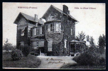 Wervik Wervicq Villa Le Riant Coteau ca. 1917 