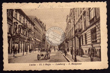 Lemberg Lwow 3. Maigasse Feldpost 1918 