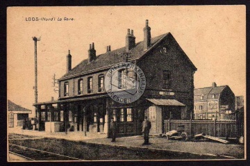 Loos Nord Bahnhof La Gare 1918 Feldpost 