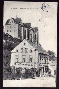 Nossen 1906 Geschäftshaus Ernst Lommatzsch Dre 