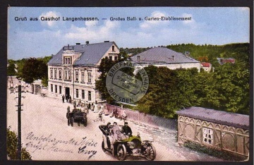 Langenhessen 1918 Gasthof Ball u. Garten 