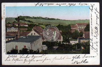 Gohna 1907 Häuser Fabrik 