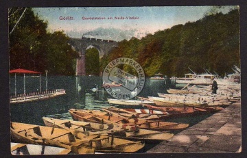 Görlitz Gondelstation am Neiße Viadukt 1921 