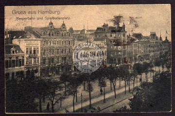 Hamburg Reeperbahn Spielbudenplatz 1923 