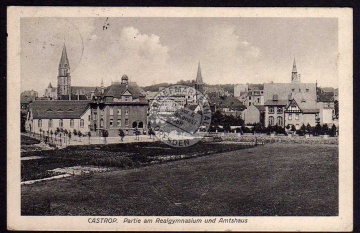 Castrop Realgymnasium Amtshaus 1915 