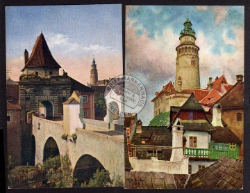 4 AK Krummau Ceský Krumlov um 1927 