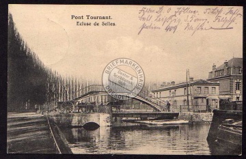 Pont Tournant Ecluse de Selles Brücke Feldpost 