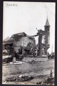 Zonnebeke zerstörtes Haus Villa ca. 1917 