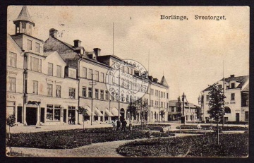 Borlänge Sveatorget Bank ca. 1920 
