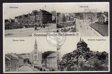 Schöneck i.V. Albertplatz Albertschloß Markt 