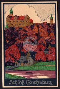 Schloss Rochsburg Lunzenau Künstlerkarte 