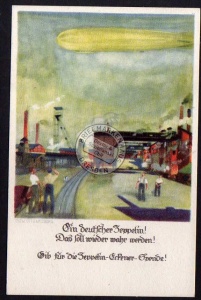 Zeppelin 1926 Eckener Spende Offizielle Karte 