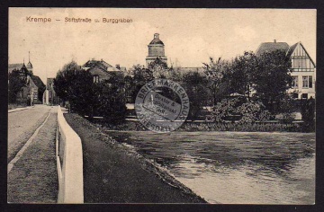 Krempe Stiftstraße Burggraben 1918 