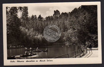Amselsee Mönch Eulowitz Bautzen 1954 Landpost 