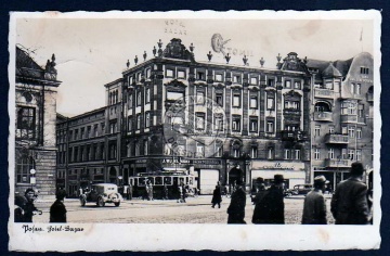 Posen Hotel Basar 1940 stummer Feldpoststempel 