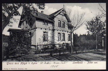 Hayn bei Oybin Villa Landhaus Zobel sen. 1900 