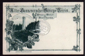 Süntelturm 1912 Hannoversche Gebirgs Verein 