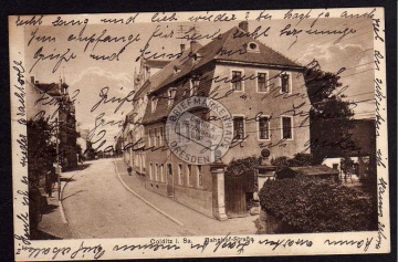Colditz Bahnhof Straße 1928 