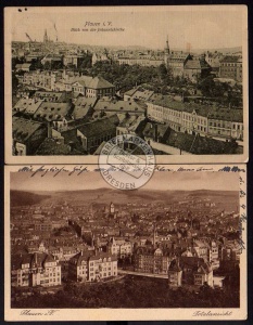 2 AK Plauen 1911 1927 