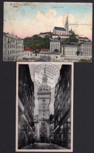 2 AK Brünn Brno 1909 Städtisches Brausebad 1940 