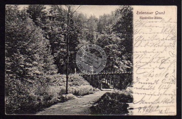 Rabenauer Grund Einsiedler Hütte 1905 
