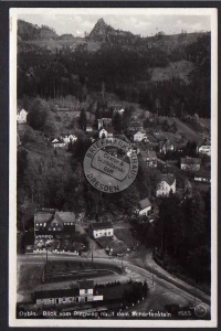 Oybin Blick v. Ringweg nach dem Scharfenstein 
