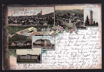 Schneeberg 1896 Gymnasium Keilbergturm 