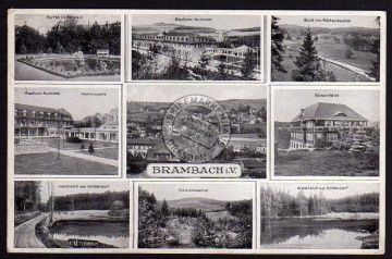 Brambach i.V. Kurpark Radium Kurhotel 1932 