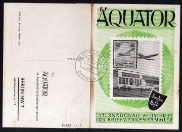 Äquator 1936 Zeitung f. Briefmarkensammler 