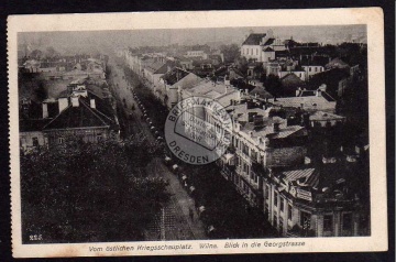 Wilna 1916 Blick v.d. Georgstraße 
