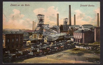 Essen Ruhr Schacht Gustav Förderturm Zeche 