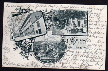 Berchtesgaden Gasthaus zum goldenen Bären 1901 