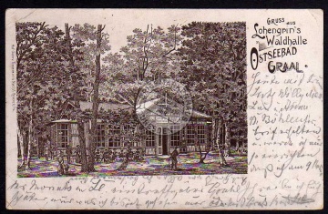 Ostseebad Graal Lohengrin Waldhalle 1902 