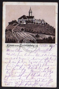 Leuchtenburg 1895 Vorläufer Litho 