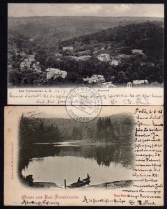 2 AK Bad Freienwalde O. Brunnental Baa See 1905 