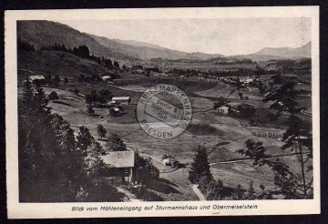 Blick v. Höhleneingang auf Sturmannshaus 