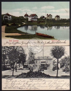 2 AK Bad Lausigk Villenkolonie Kurhaus 1906 1907 