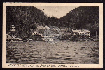 Urfeld am Walchensee 1921 Hotel Post Jäger am 