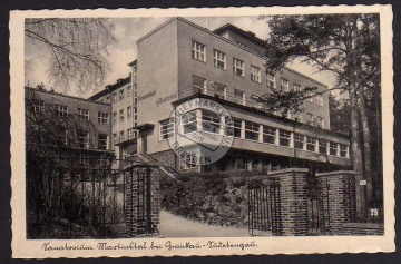 Cvikov Zwickau Sudeten Sanatorium Martinstal 
