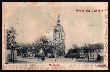 Calvörde Marktplatz Kirche 1902 