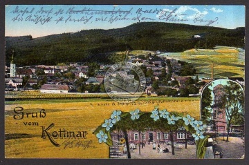 Kottmar 1917 Bahnpost Gasttätte Turm 
