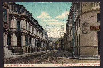Valparaiso Calle Blanco 1914 