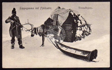 Lappegamme ved Fjeldsaeter Trondhjem 1909 