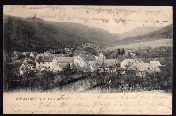 Stecklenberg Harz Thale Lauenburg 1904 