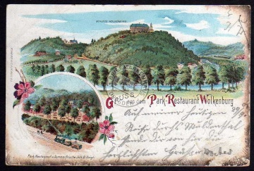 Park Restaurant Wolkenburg 1901 Bahnpost 