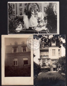 3 AK Nürnberg Wohnhaus Umzug Blumenmädchen 